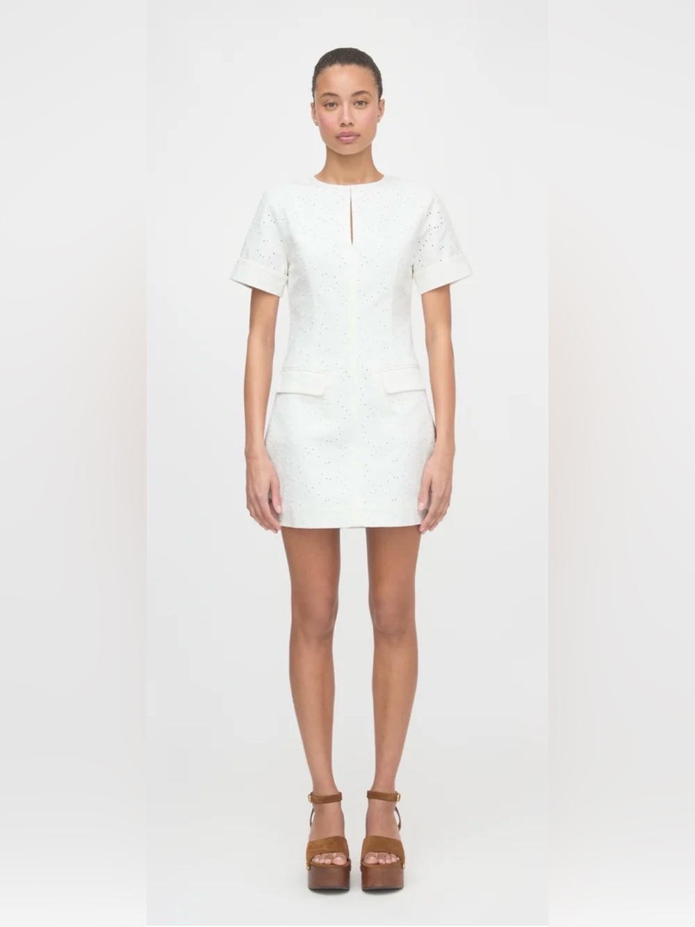 Hill House -NWT White Eyelet Shift Dress